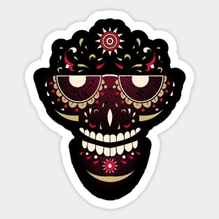 Day of the dead skull Sticker